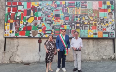 PACE è il nuovo murale di Tano Pisano, nel complesso monumentale di Sant’Agostino a Pietrasanta