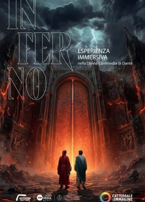 INFERNO – ESPERIENZA IMMERSIVA NELLA DIVINA COMMEDIA DI DANTE  La Divina Commedia di Dante diventa un viaggio immersivo nel cuore di Firenze